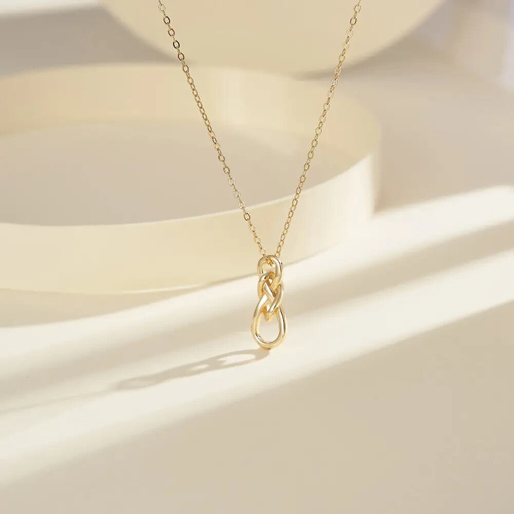 18K Gold Plated Infinity Symbol Celtic Knot Pendant Necklace for Women1