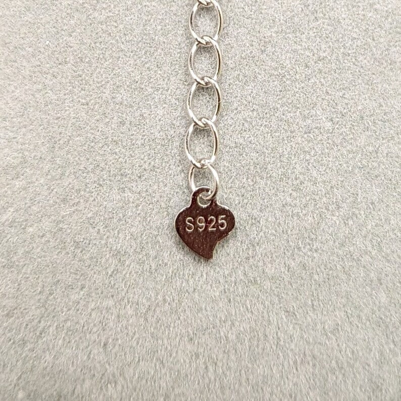 925 Sterling Silver Bracelet, Cubic Zirconia Heart Design, Dainty Jewelry3
