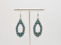 Silver Plated Turquoise Drop Dangle Earrings, Cute Boho Jewelry for Women0
