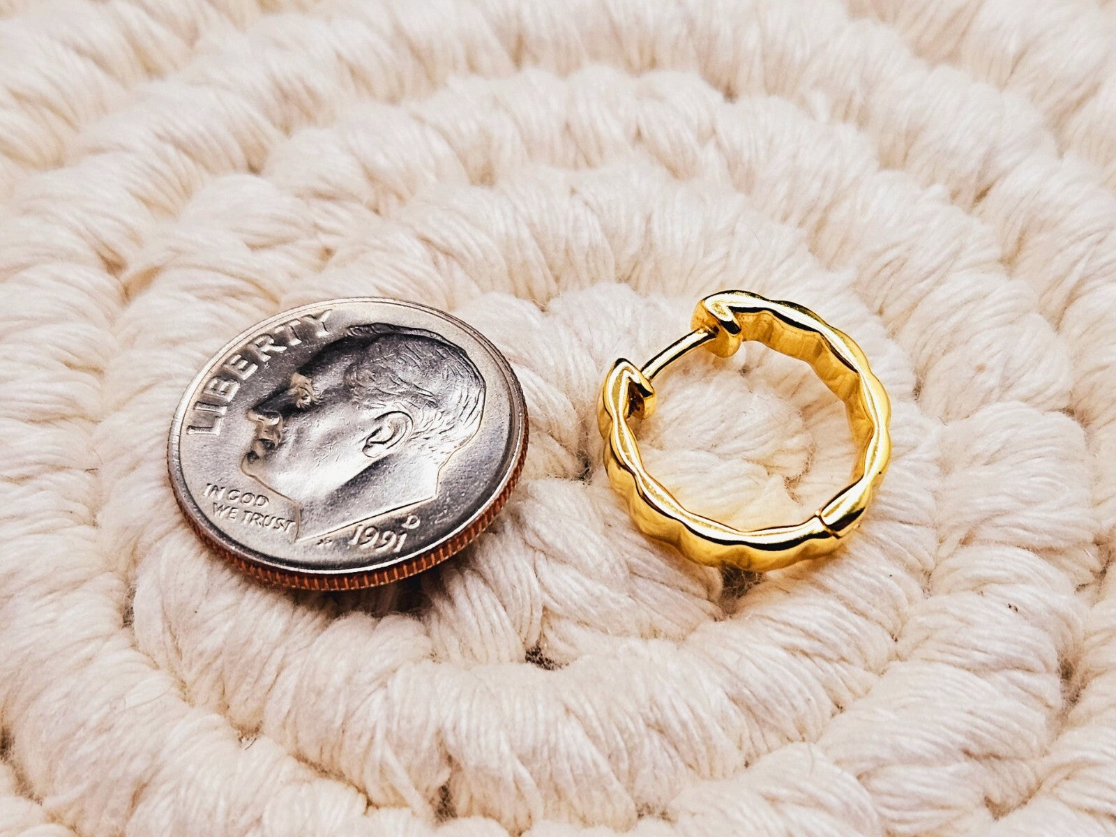 18k Gold Plated Design Hoop Earrings for Women3