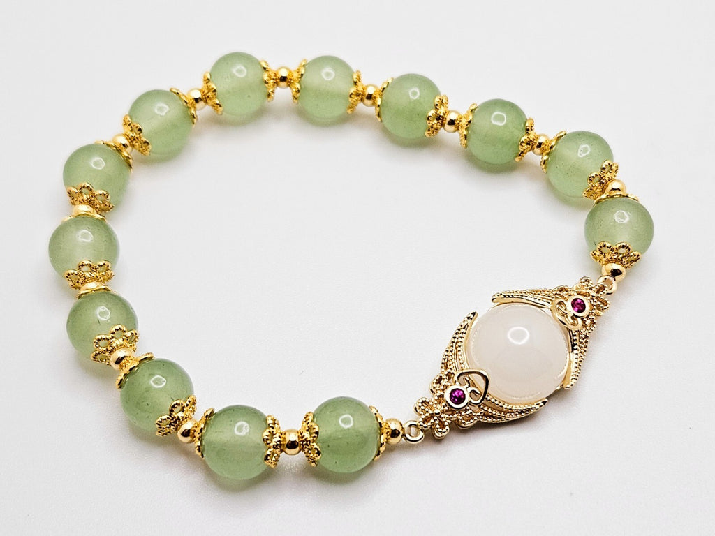 Natural Crystal Gemstone Beads Jade Bracelet For Women0