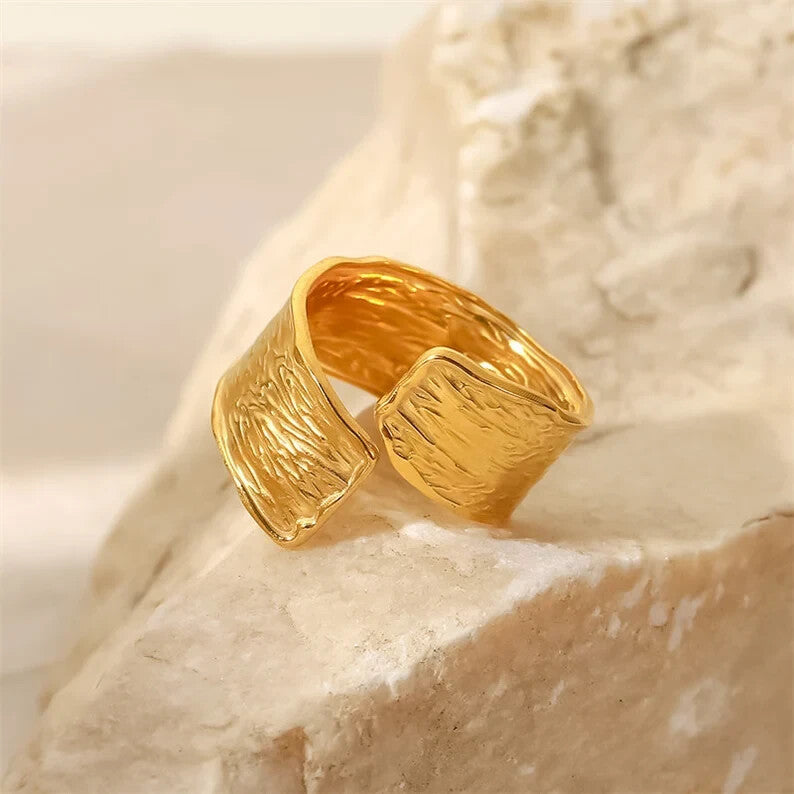 Adjustable Ring 18K Gold Plated Stainless Steel for Women4