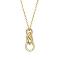 18K Gold Plated Infinity Symbol Celtic Knot Pendant Necklace for Women0