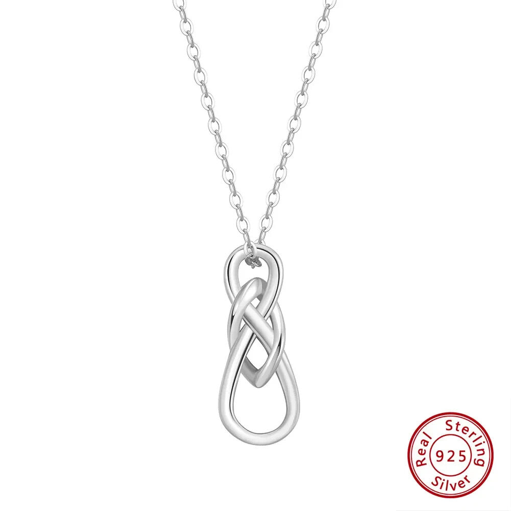 925 Sterling Silver Infinity Symbol Celtic Knot Pendant Necklace for Women2