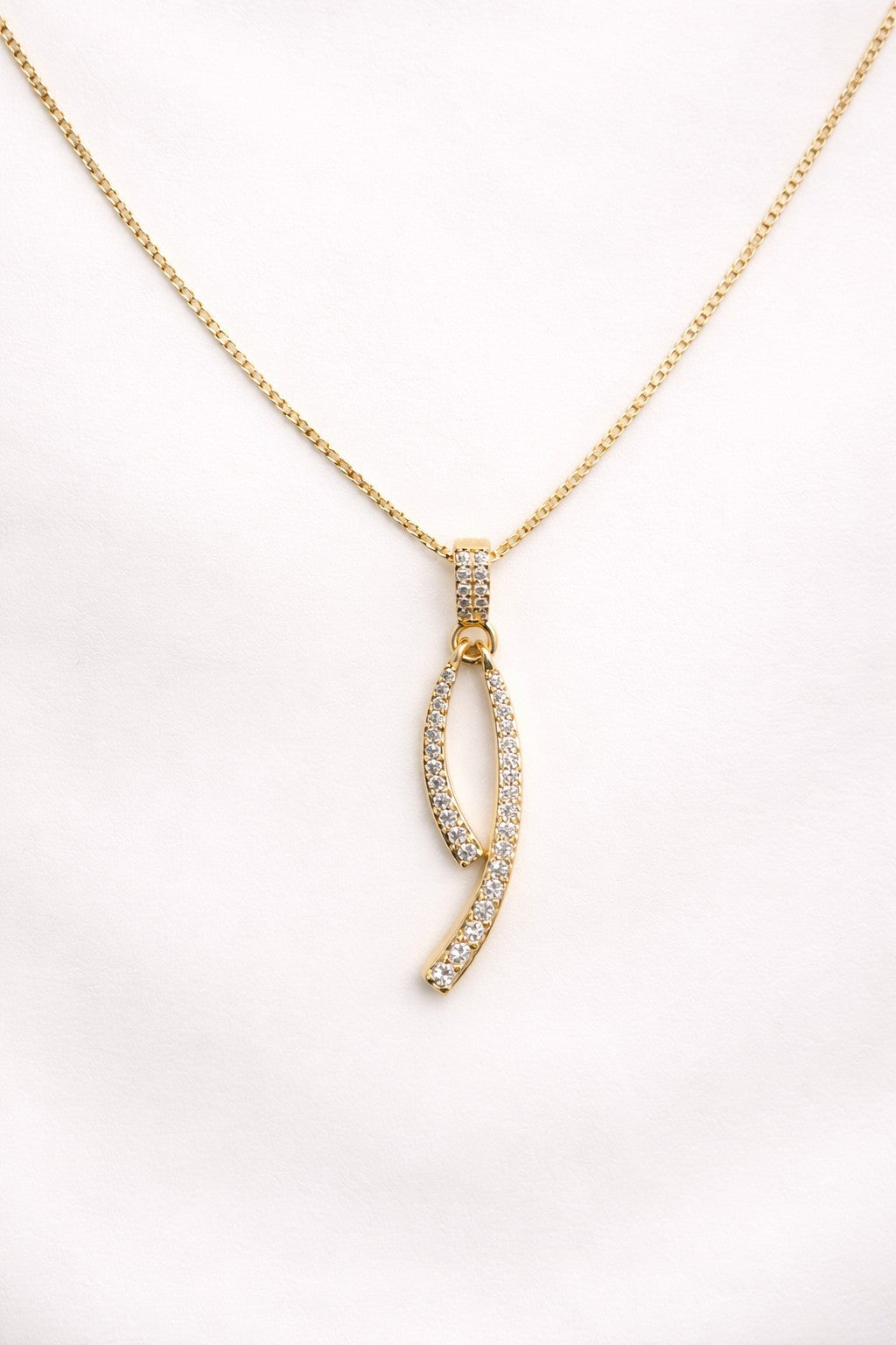 18K Gold Plated Brass CZ Necklace And Dangle Earrings Set Free Moving Design2