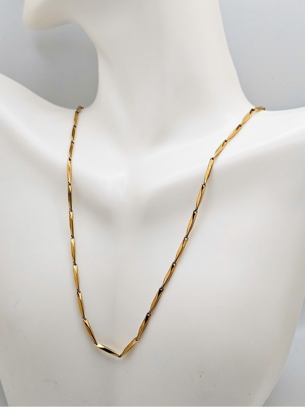 18K Gold Plated Stainless Steel Dainty Seed Chain Necklace3