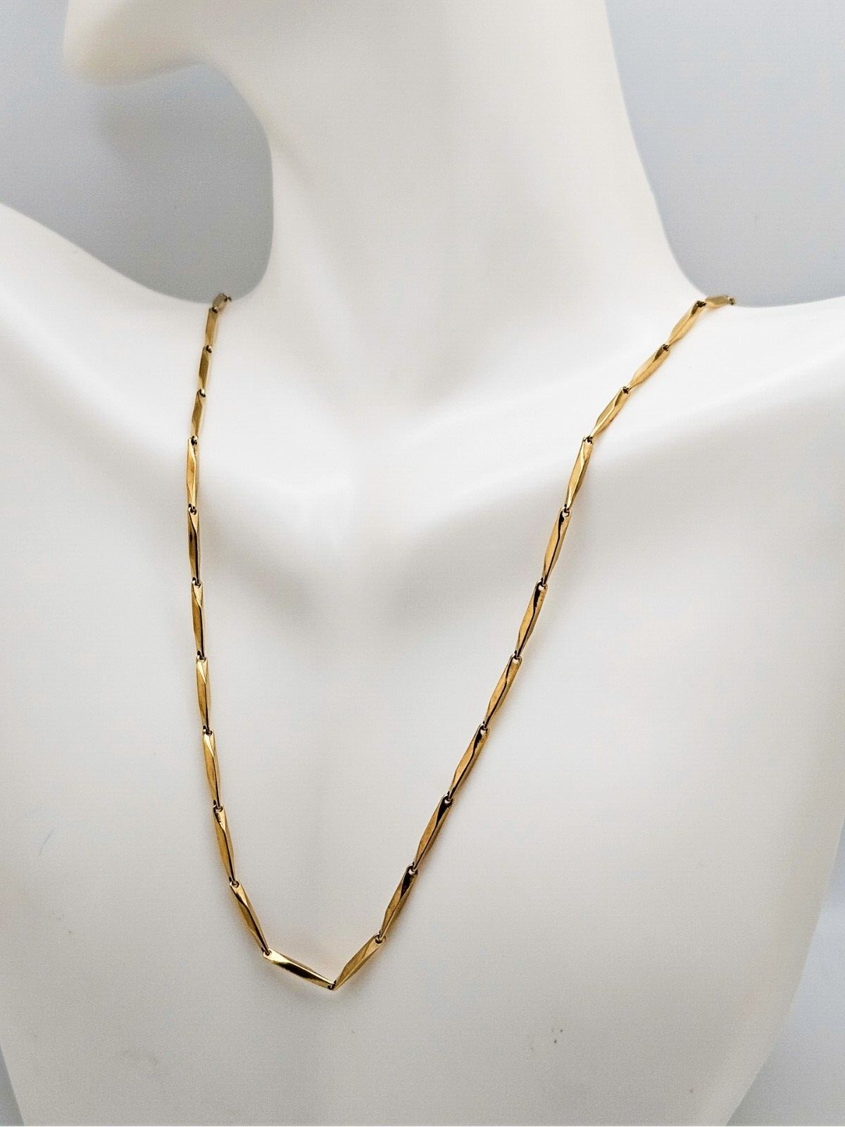 18K Gold Plated Stainless Steel Dainty Seed Chain Necklace3