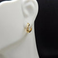 18k Gold Plated Sparkling Cubic Zirconia Mini Hoop Earrings for Kids or Adults0