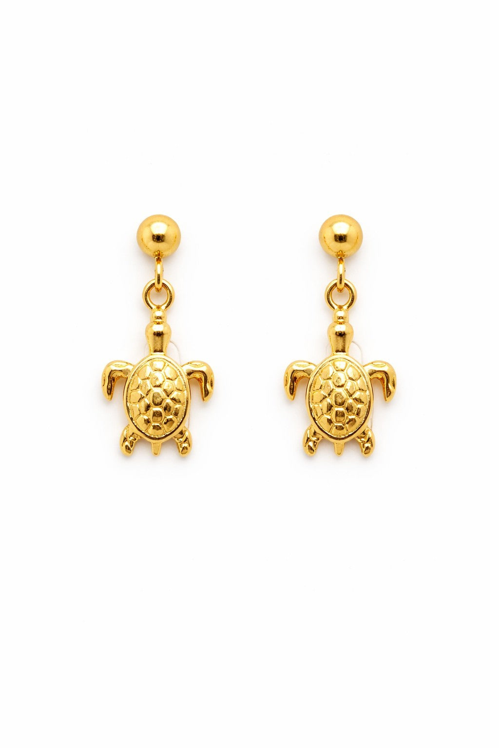 18K Gold Plated Turtle Earrings & Chunky Pendant Necklace Jewelry Set for Women1