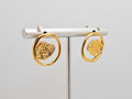 18k Gold Plated Stainless Steel Lava Earrings for Women, Unique Style Studs0