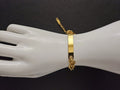 18K Gold Plated Stainless Steel Cuban Bar Link Chain Bracelet for Women0