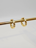 18k Gold Plated Design Hoop Earrings for Women0